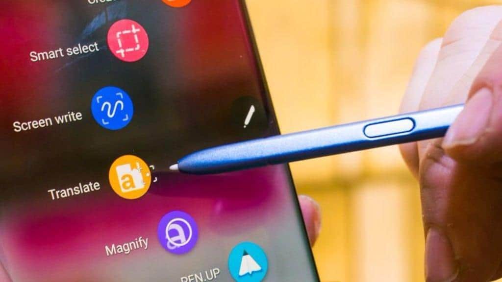 Galaxy Note 8 Apps showing the popular SPen feature