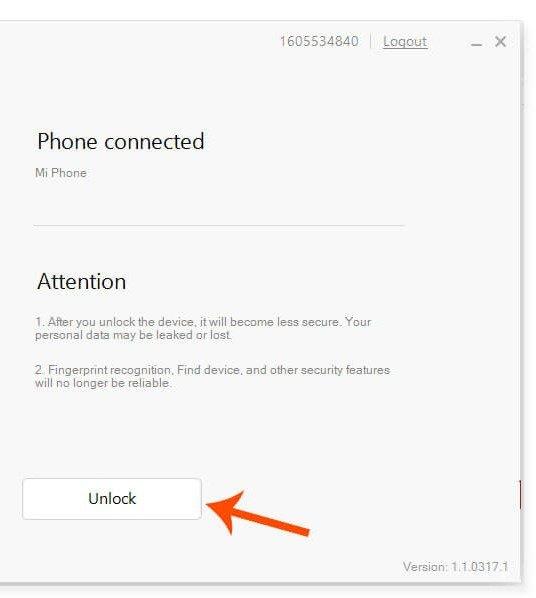 Xiaomi unlocking bootloader