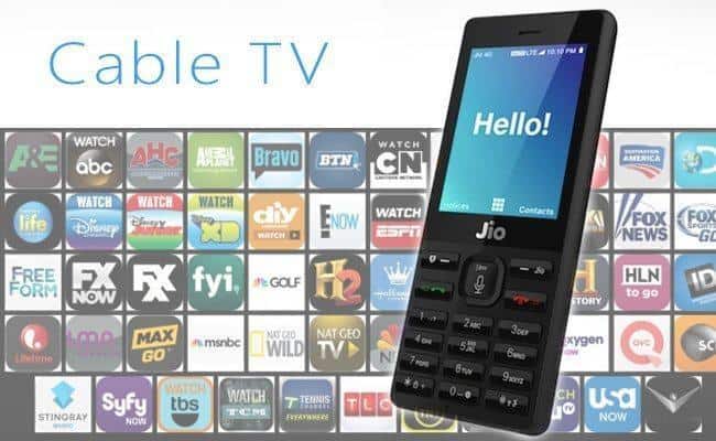 Cable tv on jio phone