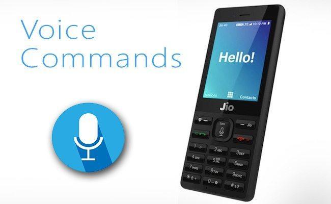 Jio Phone voice command image
