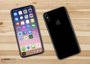 iPhone 8 showing its OLED panel