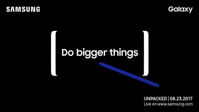 galaxy note 8 launch event poster