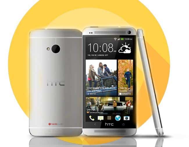 HTC One M7 in Silver Color