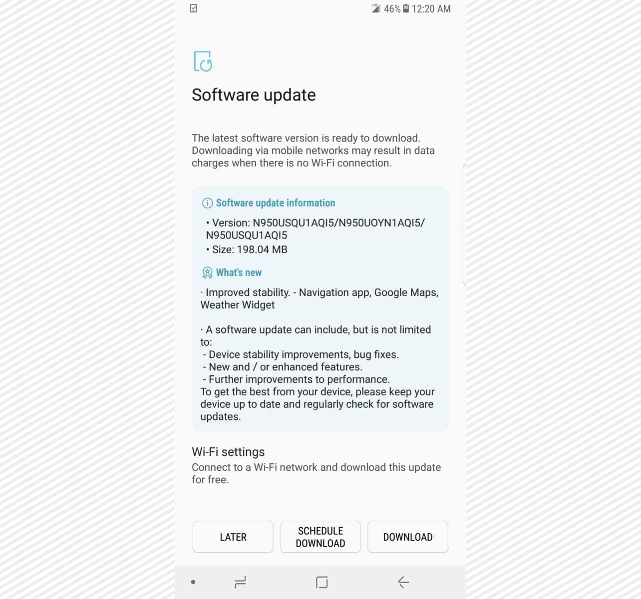 Galaxy Note 8 Blueborne security patch