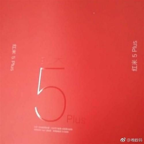 Redmi Note 5 Plus Retail box leaks