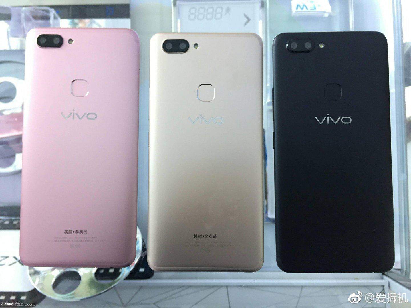 Vivo X20 black , gold, rose gold