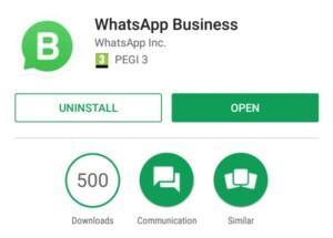 Whatsapp business play store