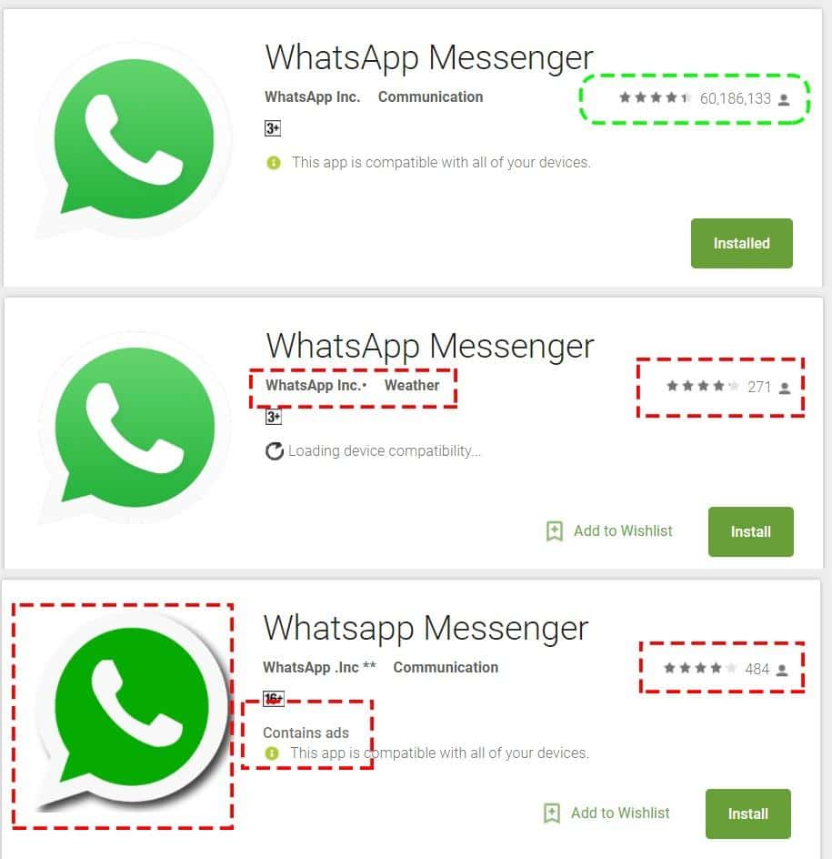 google play store download whatsapp