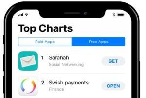 iPhone X app store top charts