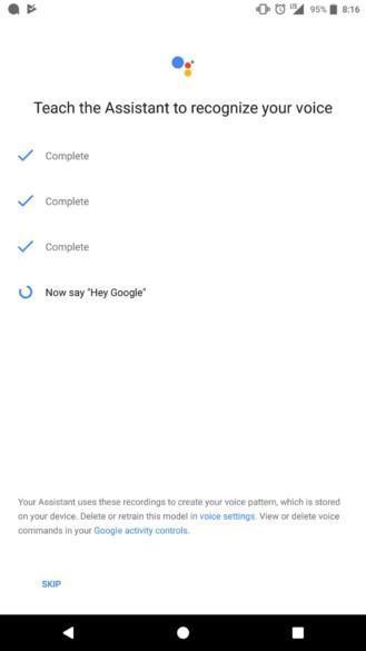 Google Assistant Hey Google command