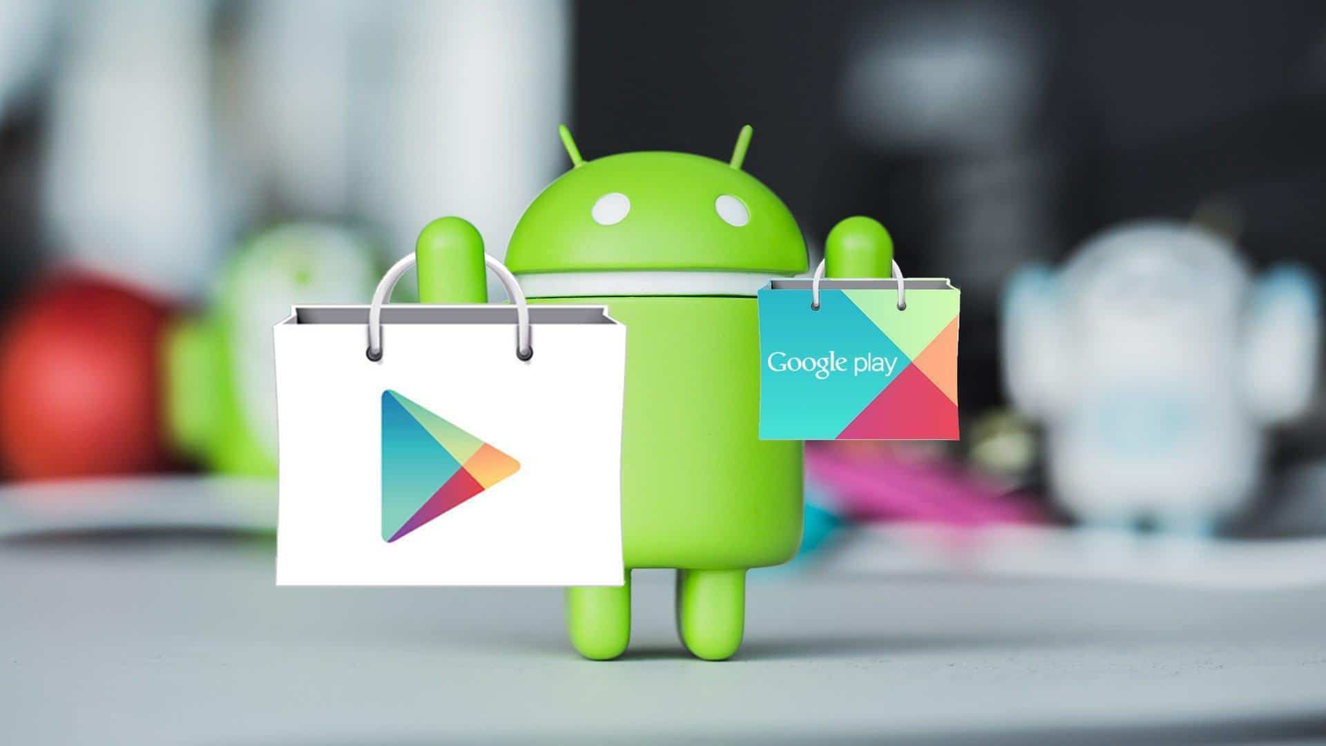 Play Store Logo with google play logo