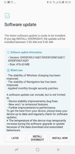 Galaxy S8 Blueborne fix update