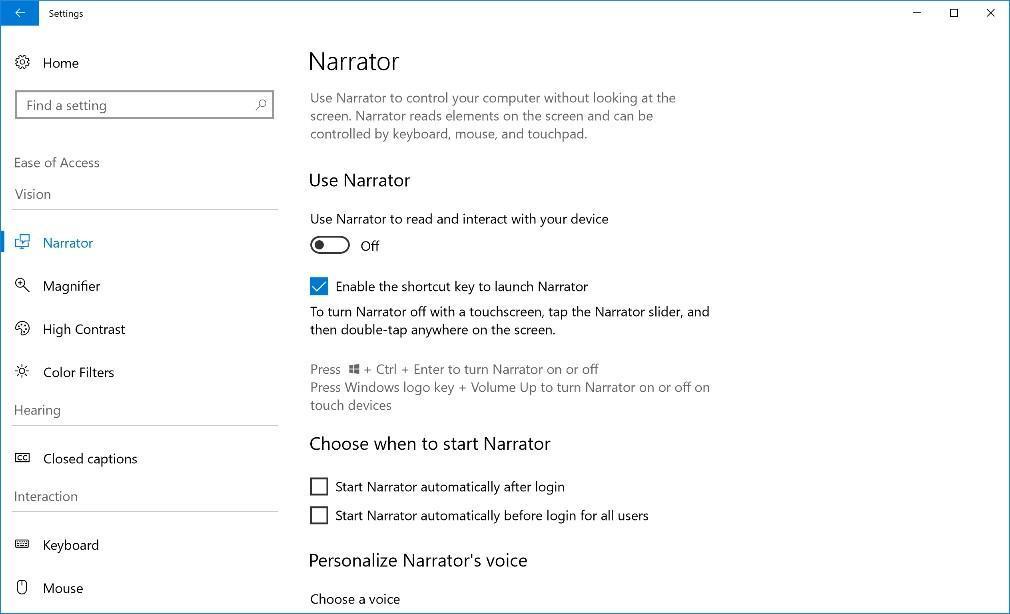 Windows 10 latest update settings panel
