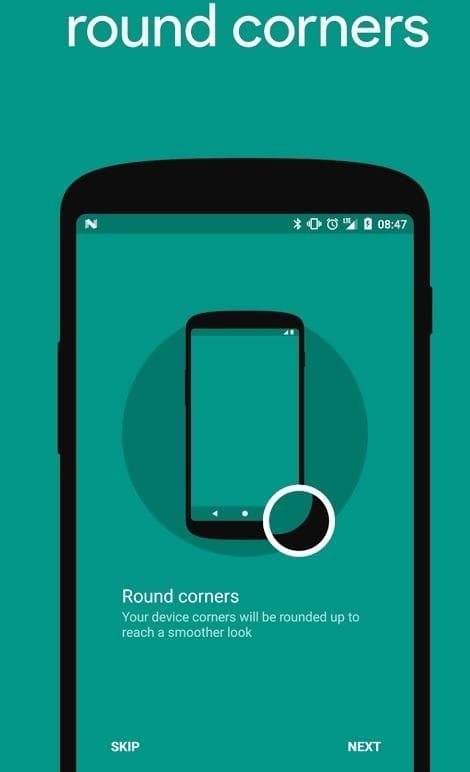 Round corners app