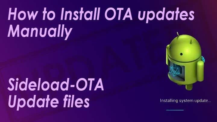 how to install ota updates manually
