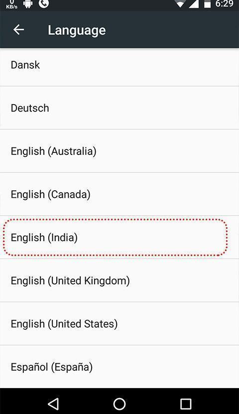Google Assistant language options