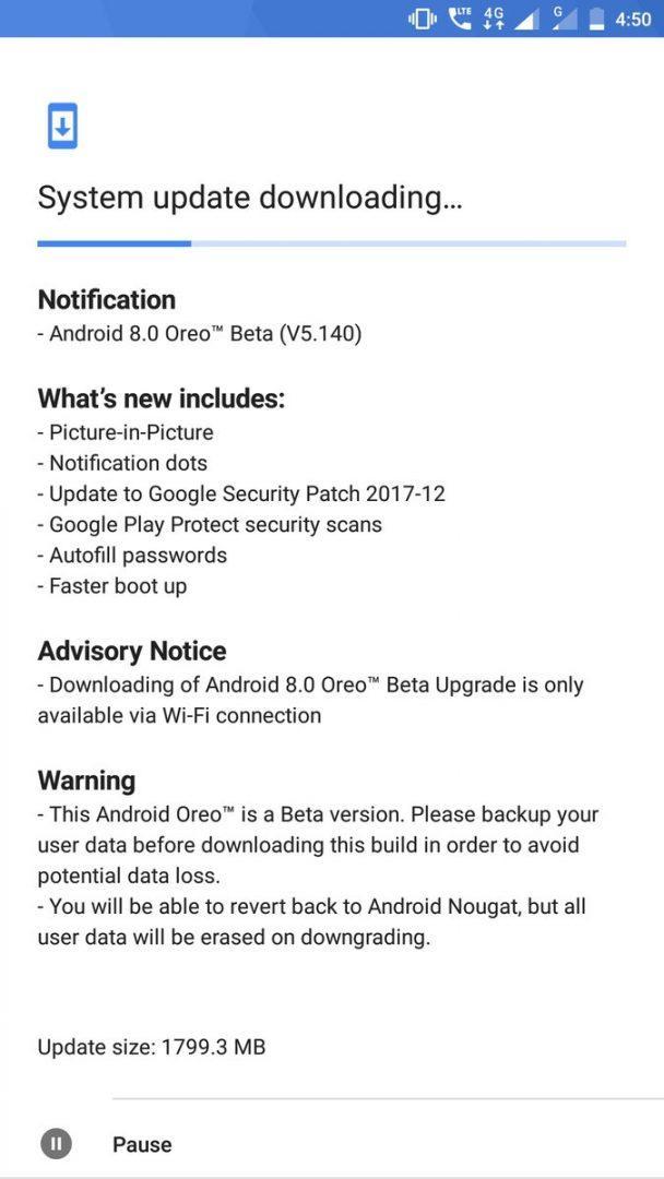 Nokia 6 Android Oreo Beta