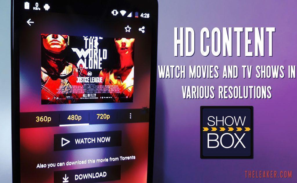 showbox free movie download for android