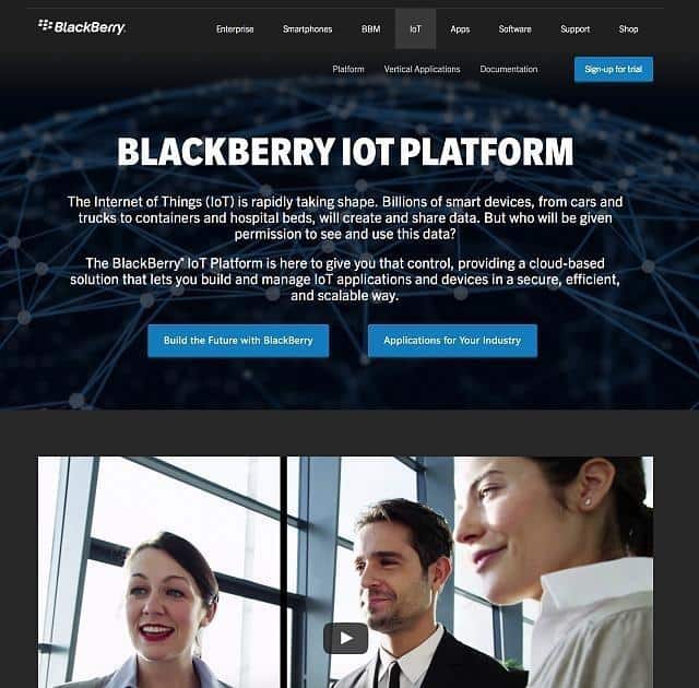 Blackberry IOT Platform