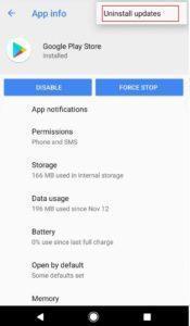 Google Play Store-App info