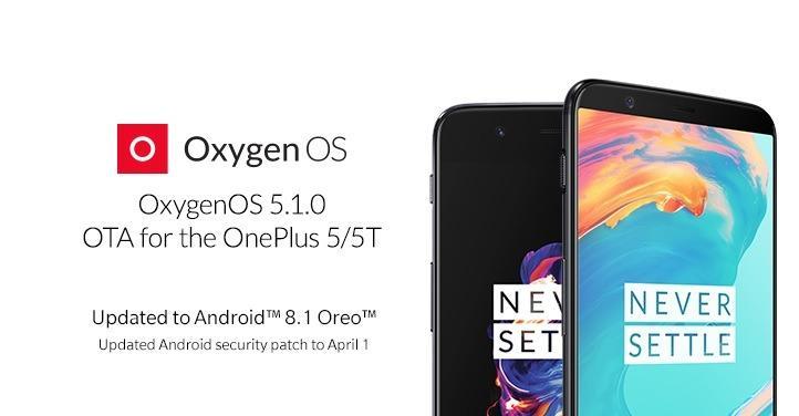 Oreo 8.1 update for OnePlus 5 and OnePlus 5T