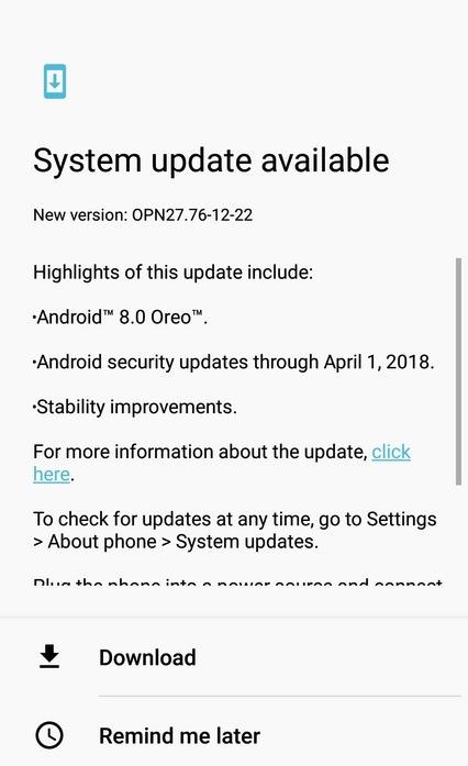 Moto Z Play Oreo 8.0 update