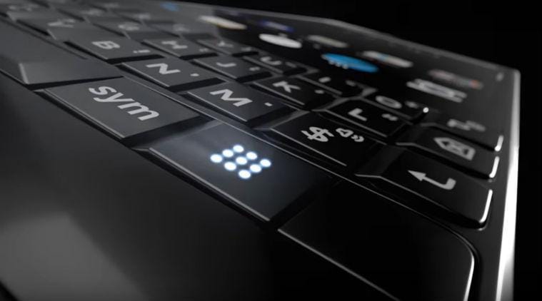 Blackberry Key 2 keyboard