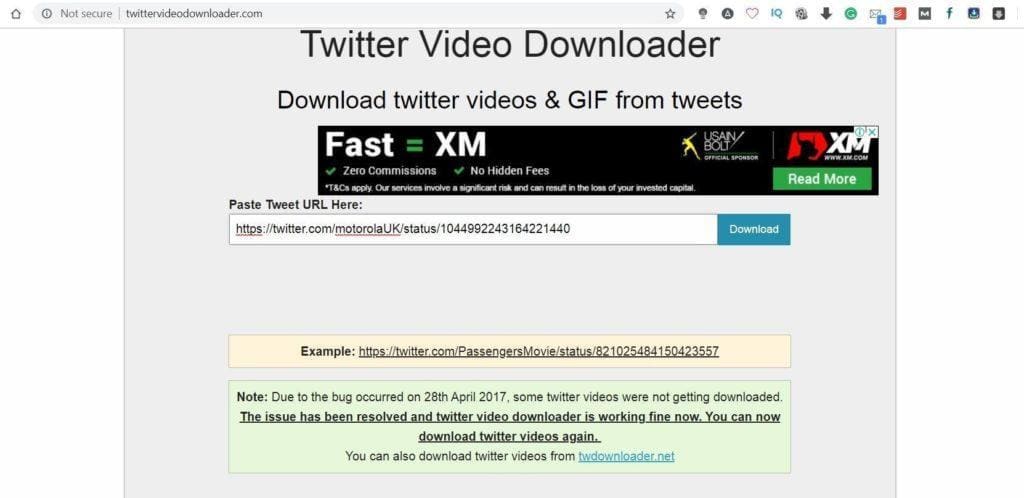 Twitter video download