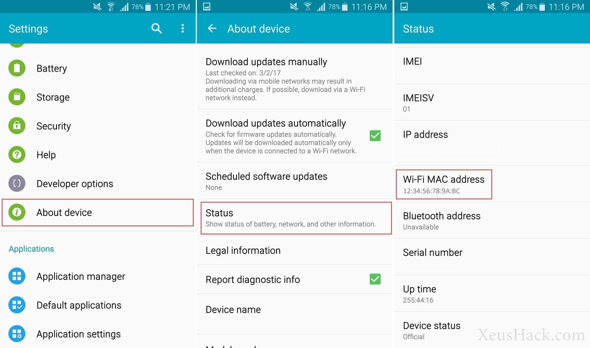 how to change mac address android phone