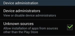 Android device administration