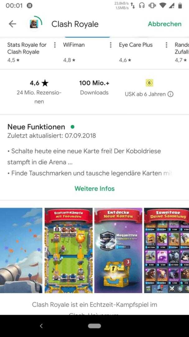 New Download Animation in latest Play store update