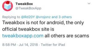 TweakBox APK on Android