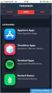 • Open the app and navigate to Tweakbox App Category
