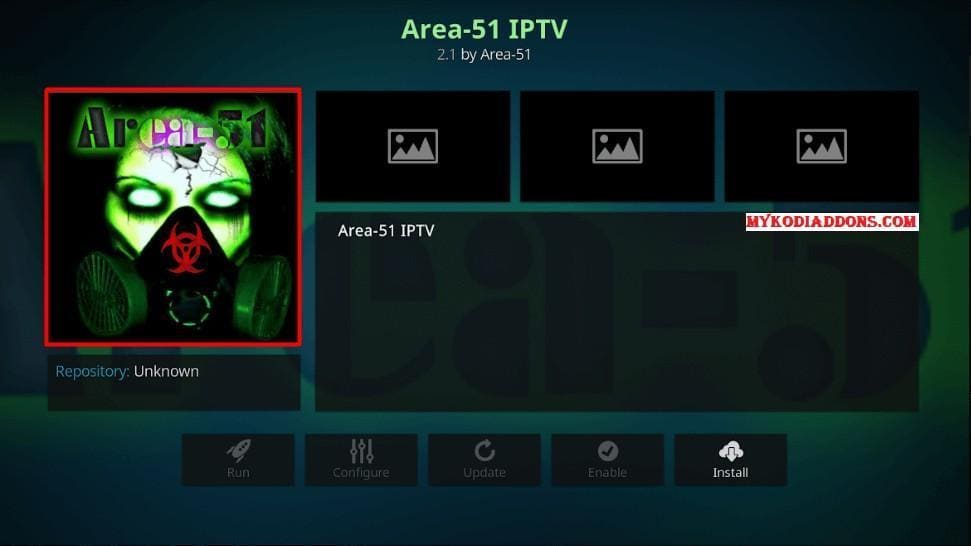 Area 51 IPTV in Amazon Firestick and FireTV