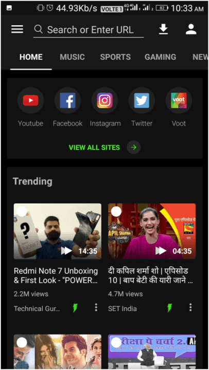 Open the app from your Home Screen and free download videos from YouTube