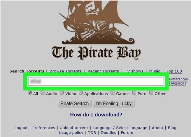 PirateBay which is considered the best torrent site in world