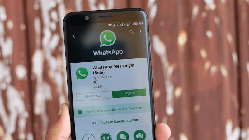 Whatsapp on Android Play Store