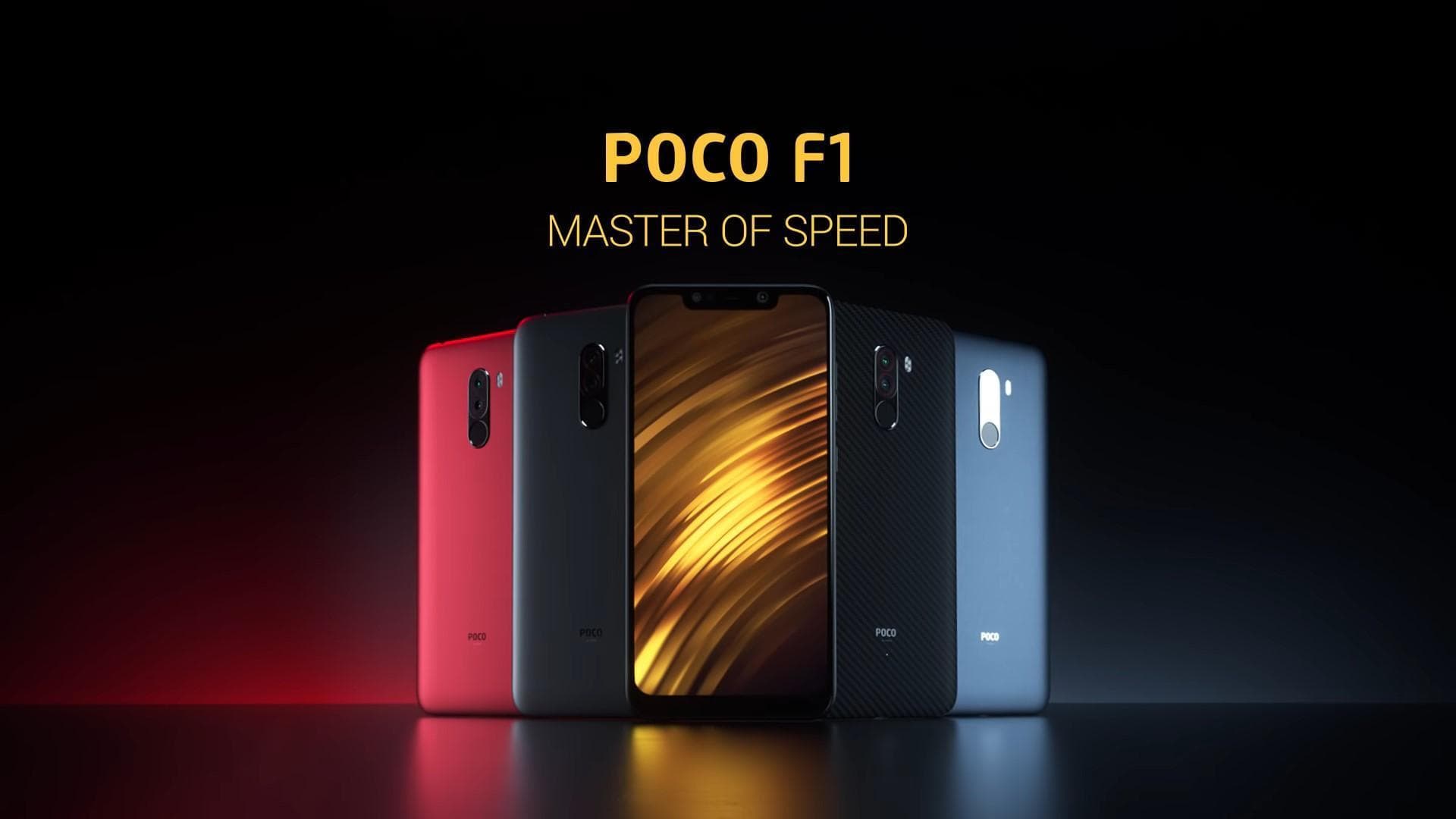 Poco F1 in all color variants