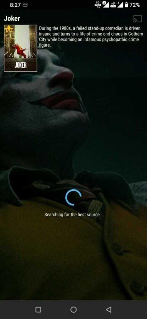 Joker movie poster with description of Gotham City crimes and chaos.