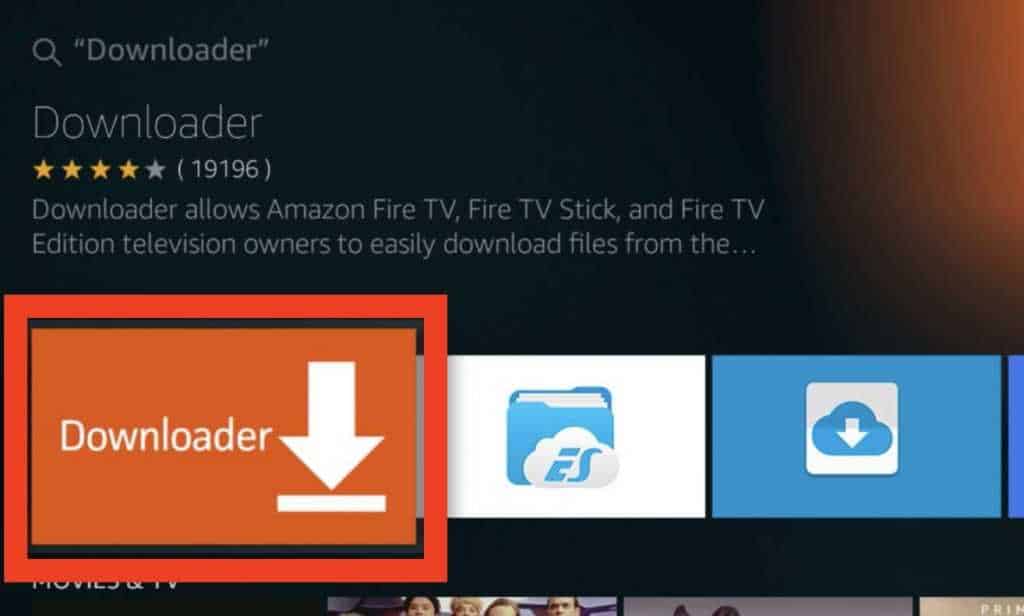 downloader app on Fire TV Stick