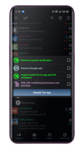 Creating multi-patches at the same time by selecting the APK with the Multi Patch option in the Menu of Patches