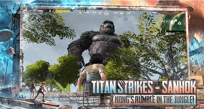 PubG Mobile 1.4 Global update Titan Strikes - Sanhok Kong's Rumble in the Jungle