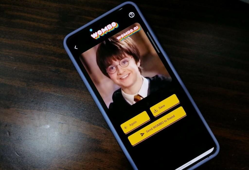 Moving photo of Harry Potter with Wombo AI MOD APK