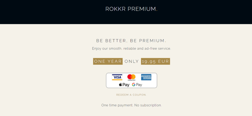 Rokkr Premium Price