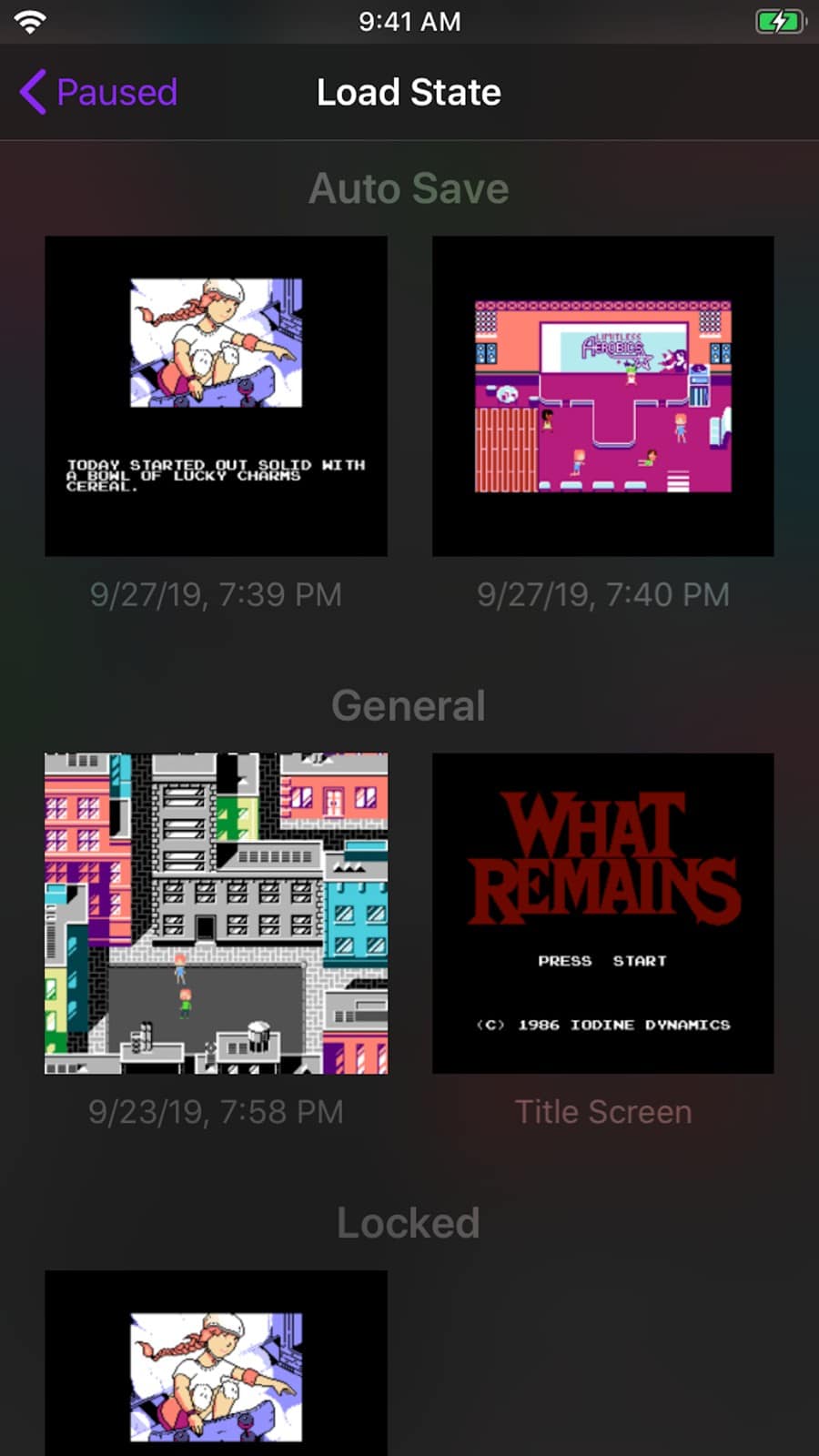 Delta emulator running a retro game on iPhone
