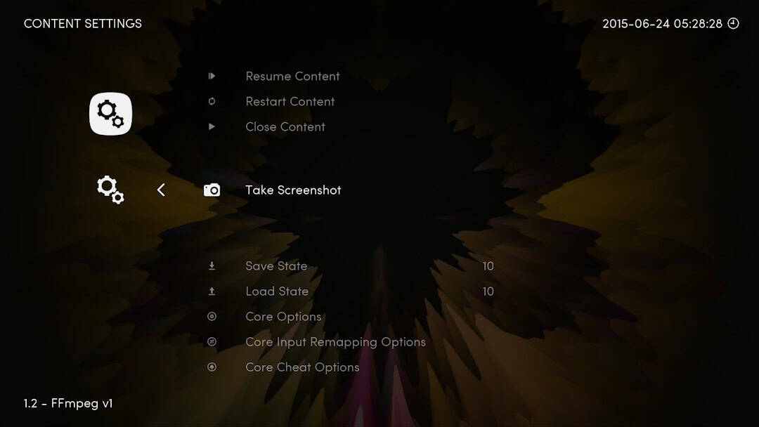 RetroArch on Android with the mGBA core loaded