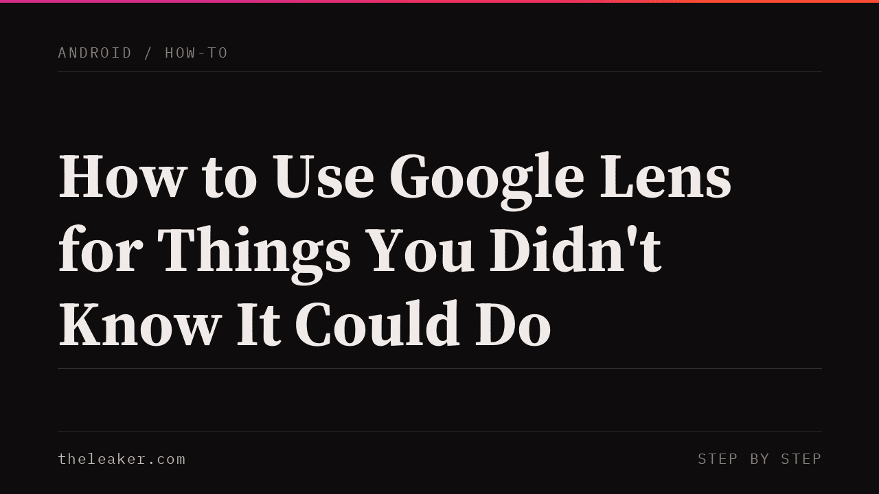 Screenshot of a tutorial on using Google Lens for various features and tips.